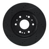 Dynamic Friction Company Brake Rotor - Drilled and Slotted - Black 63348050R view 2