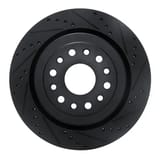 Dynamic Friction Company Brake Rotor - Drilled and Slotted - Black 63340121R view 1