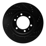 Dynamic Friction Company Brake Rotor - Drilled and Slotted - Black 63376128L view 2
