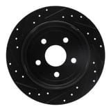 Dynamic Friction Company Brake Rotor - Drilled and Slotted - Black 63342029R view 2