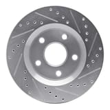 Dynamic Friction Company Brake Rotor - Drilled and Slotted - Silver 63142030L view 2