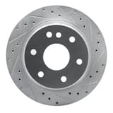 Dynamic Friction Company Brake Rotor - Drilled and Slotted - Silver 63148041R view 1