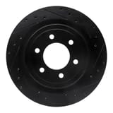 Dynamic Friction Company Brake Rotor - Drilled and Slotted - Black 63354288R view 1