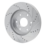 Dynamic Friction Company Brake Rotor - Drilled and Slotted - Silver 63148050L view 2