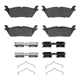 Dynamic Friction Company Ultimate Duty Performance Brake Pads with  Hardware Kit 1400238301 view 1
