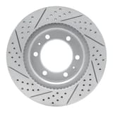 Dynamic Friction Company Geoperformance Rotor - Drilled and Slotted 83076128R view 2