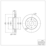 Dynamic Friction Company Brake Rotor 60048036 view 6