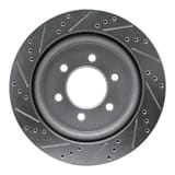 Dynamic Friction Company Brake Rotor - Drilled and Slotted - Silver 63154267R view 3
