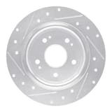 Dynamic Friction Company Brake Rotor - Drilled and Slotted - Silver 63159071R view 2