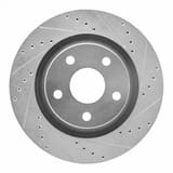 Dynamic Friction Company Brake Rotor - Drilled and Slotted - Silver 63142033R view 1