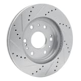 Dynamic Friction Company Brake Rotor - Drilled and Slotted - Silver 63148050R view 4