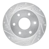 Dynamic Friction Company Brake Rotor - Drilled and Slotted - Silver 63148036L view 1