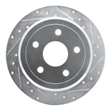 Dynamic Friction Company Brake Rotor - Drilled and Slotted - Silver 63142029R view 1