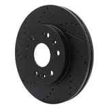 Dynamic Friction Company Brake Rotor - Drilled and Slotted - Black 63348050L view 3