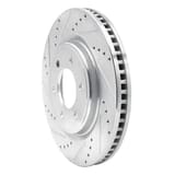 Dynamic Friction Company Brake Rotor - Drilled and Slotted - Silver 63154287L view 2