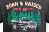 Rough Country T-Shirt | Born & Raised | Black | 3XL view 2