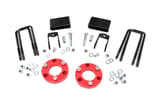 Rough Country 2 Inch Lift Kit | Red Spacers | Nissan Titan XD 2WD/4WD (2016-2024) view 1