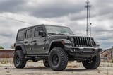 Rough Country 3.5 Inch Lift Kit | C/A Drop | 4-Door | EcoDiesel | Jeep Wrangler Unlimited (20-23) view 4