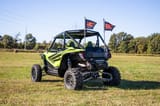 Whip Mount | Bed | 4' Multi-Color LED Whip Pair | Honda Talon 1000 view 5