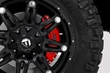 Caliper Covers | Front and Rear | Red | Toyota Tundra 2WD/4WD (2022-2026) view 4
