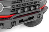 Light Bar Mount | 3.5" Round LED (Quad) | Black | Amber DRL | OE Modular Steel | Ford Bronco (21-24) view 6