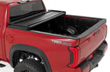Soft Tri-Fold Bed Cover | 5'7" Bed | with and w/o OE Rail | Toyota Tundra (22-26) view 2