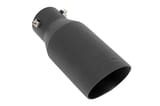 Exhaust Tip | Black | RC Logo | 2.5-3.125 Inch Pipe view 2