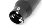 Exhaust Tip | Black | RC Logo | 2.5-3.125 Inch Pipe view 3