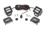 LED Light Kit | Ditch Mount | 2" Black Pair | Flood Pattern | Ford Bronco (21-26) view 1
