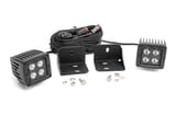 LED Light | Cab Mount | 2" Black Pair | Flood | Can-Am Defender HD 5/HD 8/HD 9/HD 10 view 1