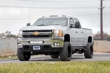 LED Light Kit | Fog Mount | 2" Black Pair | White DRL | Chevy Silverado 2500 HD/3500 HD (11-14) view 4