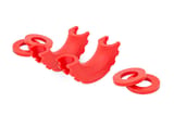 D-Ring Isolator Kit | Pair | Red view 1