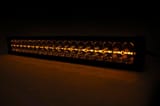20 Inch Chrome Series LED Light Bar | Dual Row | Amber DRL view 3
