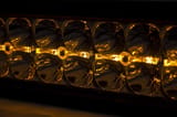 20 Inch Chrome Series LED Light Bar | Dual Row | Amber DRL view 2
