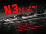 N3 Steering Stabilizer | Dual | 2.5-8 Inch Lift | Jeep Gladiator JT/Wrangler JL (18-26) view 5