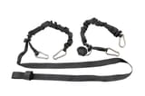 Elastic Straps | Carabiner Ends | 1" X 6' | Pair view 1