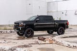 Pocket Fender Flares | 5'9" Bed | GB8 Mosaic Black | Chevy Silverado 1500 (14-18 & Classic) view 5