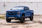 Pocket Fender Flares | 6'7" & 8' Bed | GA0 Northsky Blue | Chevy Silverado 1500 (14-18)/2500HD view 4