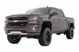 Pocket Fender Flares | 6'7" & 8' Bed | GJI Shadow Gray | Chevy Silverado 1500 (14-18)/2500HD view 2