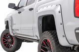 Pocket Fender Flares | 6'7" & 8' Bed | GAN Silver Ice Metallic | Chevy Silverado 1500 (14-18)/2500HD view 1