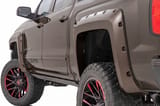 Pocket Fender Flares | 6'7" & 8' Bed | GXG Tungsten | Chevy Silverado 1500 (14-18)/2500HD view 1