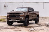 Pocket Fender Flares | 6'7" & 8' Bed | GXG Tungsten | Chevy Silverado 1500 (14-18)/2500HD view 4