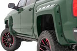 Pocket Fender Flares | 6'7" & 8' Bed | G7J Rainforest Green | Chevy Silverado 1500 (14-18)/2500HD view 1