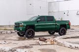 Pocket Fender Flares | 6'7" & 8' Bed | G7J Rainforest Green | Chevy Silverado 1500 (14-18)/2500HD view 5