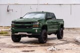 Pocket Fender Flares | 6'7" & 8' Bed | G7J Rainforest Green | Chevy Silverado 1500 (14-18)/2500HD view 4