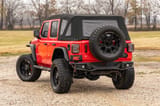 Oval Nerf Steps | 4 Door | Black | Jeep Wrangler Unlimited 4WD (2018-2026) view 4