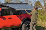 Retractable Roof Rack Awning | 6'6" x 9'8" (Fits Trucks & SUVs) view 6