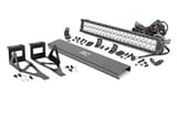 LED Light Kit | Bumper | 20" Chrome Dual Row | White DRL | Ford F-250/F-350 Super Duty (05-07) view 1