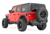 Rough Country 3.5 Inch Lift Kit | Adj Lower | FR D/S | M1 | Jeep Wrangler Unlimited (24-26) view 3