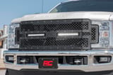 Mesh Grille | 12" Dual Row LED | Black | Ford F-250/F-350 Super Duty (17-19) view 6